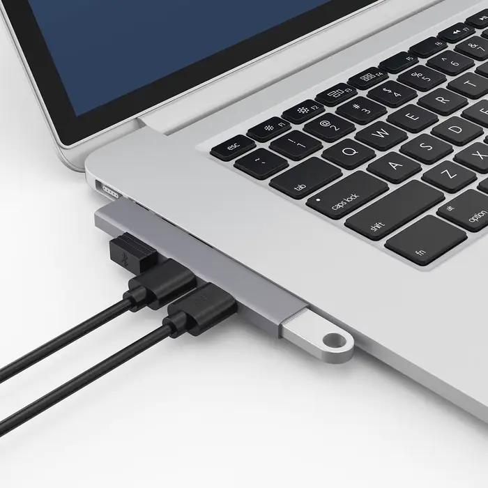 Hub USB C 4 en 1 3.0 PD 60W Type C 3.1 pour Xiaomi Lenovo Macbook Pro 13 15 Occasions Spéciales Productivité Bureau Élégant Design Compact