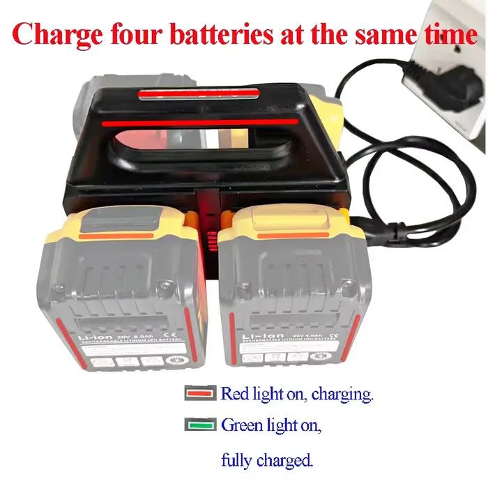 Pour Dewalt 18V pour XR 20V pour FlexVolt 60V batterie au Lithium DCB180 DCB200 DCB203 DCB205 chargeur DCB104 accessoires d'outils électriques