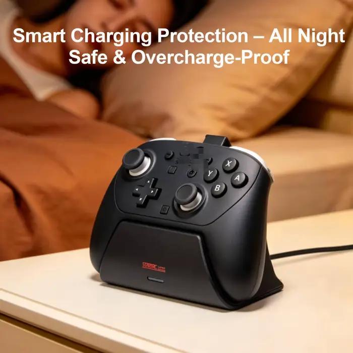 Station de charge pour manette de jeu Switch2 Pro, chargeur rapide avec indicateur lumineux LED pour accessoire Nintendo Switch 2