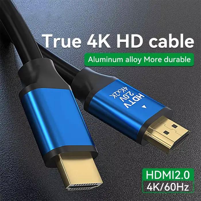 Câble compatible HDMI 2.0 4K 60Hz pour Xbox PS5 PS4 Ordinateurs portables