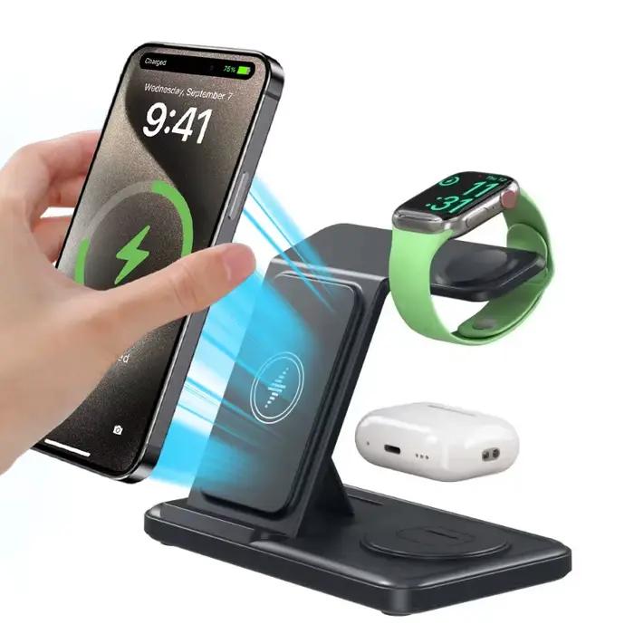 Chargeur sans fil 3 en 1 pour iPhone 17~12