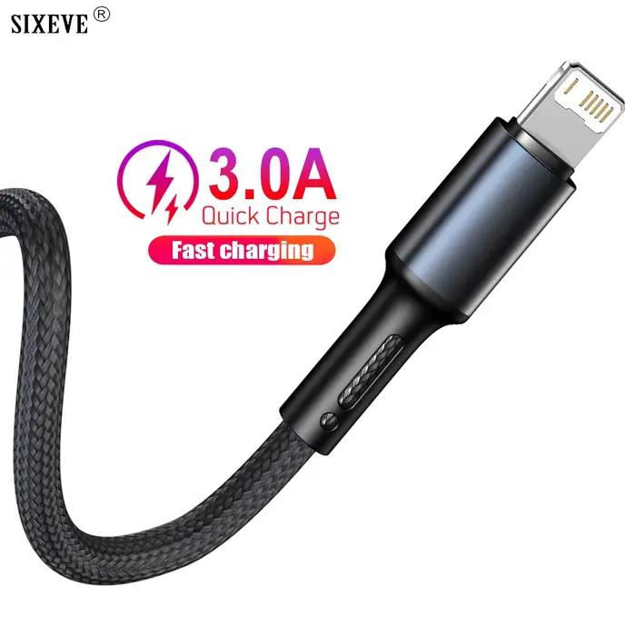Câble USB de 3M de Long pour iPhone 11 12 13 14 Pro Max X XR 5 6 7 8 Plus SE 2022 Apple iPad