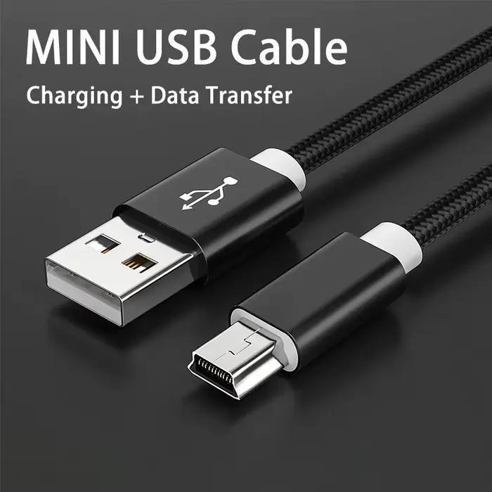 Mini câble USB Mini USB vers USB transfert de données rapides câble de chargeur pour lecteur MP3 MP4 voiture DVR GPS appareil photo numérique HDD cordon