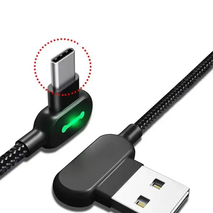 Câble de données pour téléphone portable à Double coude