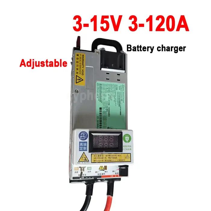 Chargeur réglable 12V 120A Lifepo4 3-15V 3-120A 100A 80A 60A 50A 14.6V 4.2V