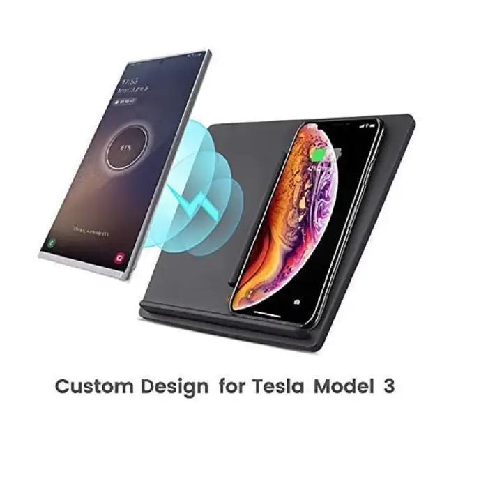 Chargeur sans fil 10W pour Tesla modèle 3 2017 2018 2019 2020