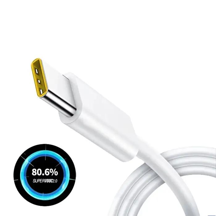 Câble Realme Original 80W 65W 33W Usb Type C Super Dart Vooc chargeur fil