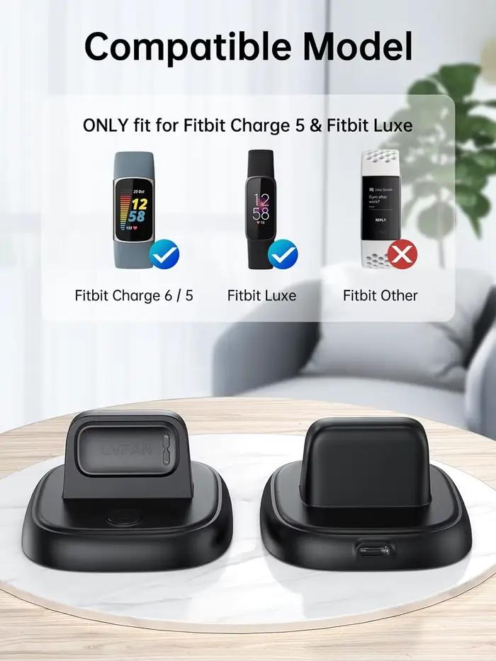 Chargeur de montre pour Fitbit 6/Charge 5/Luxe