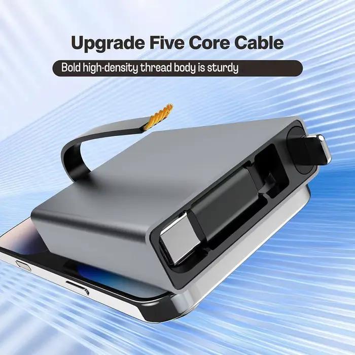 Câble de données rétractable de type C vers USB