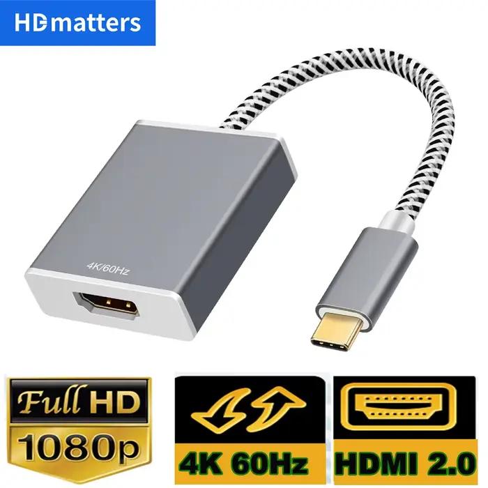 Adaptateur de câble USB C vers HDMI 4K 60/30Hz