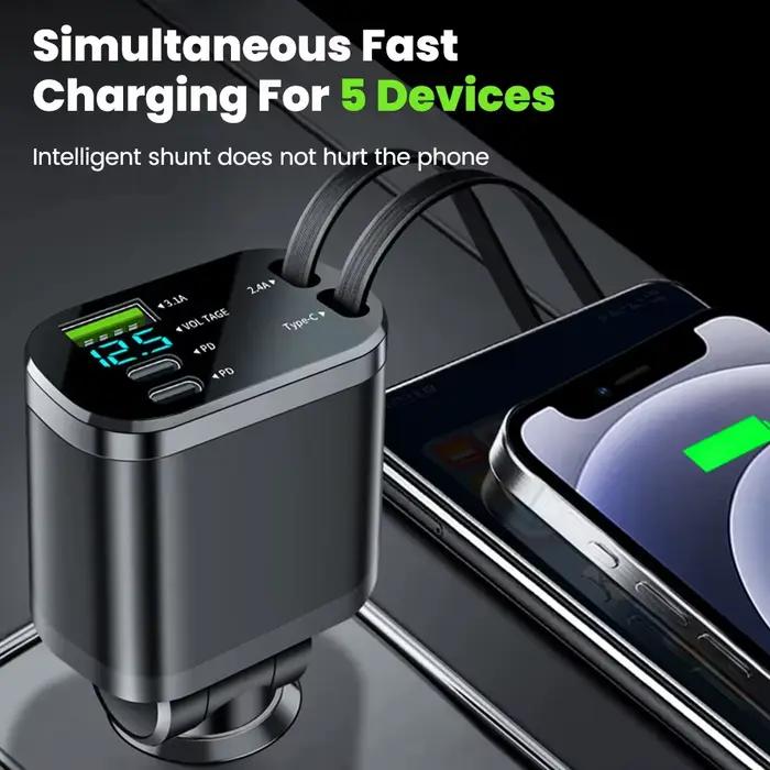 Chargeur de voiture 5 en 1 150W