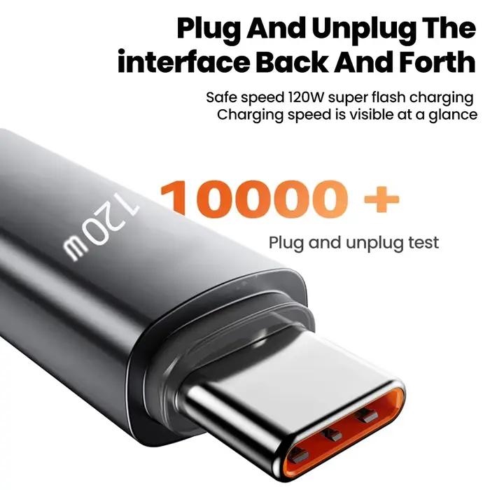 Chargeur de voiture NNBILI 120W USB C Câble télescopique rapide pour iPhone 17 Samsung Xiaomi Huawei smartphone occasions spéciales