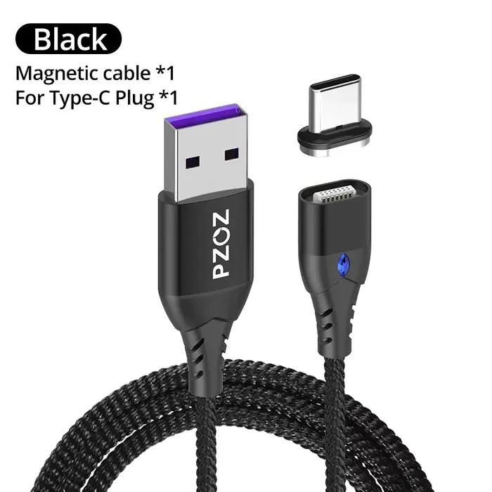PZOZ 5A câble magnétique Type C charge Super rapide