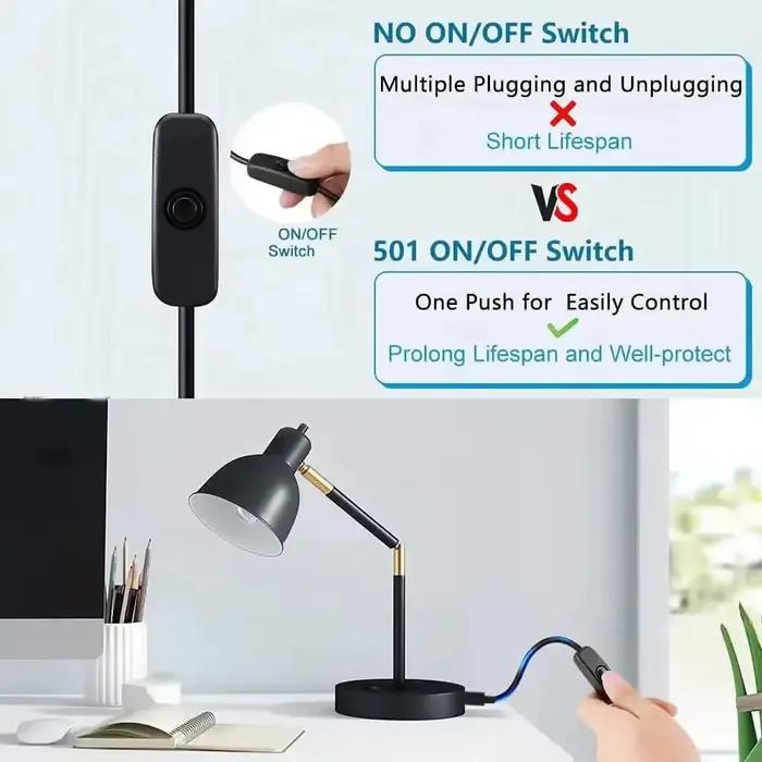Câble d'extension USB 1 à 2 avec interrupteur marche arrêt séparateur mâle à femelle cordon de chargement en Y pour lampe LED ventilateur bande LED occasiões spéciales