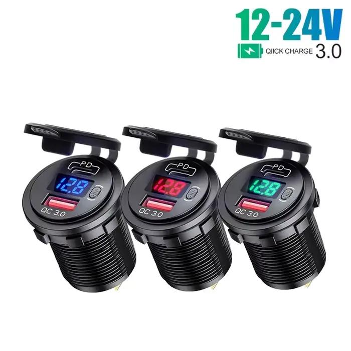 Chargeur USB 60W PD Type C/QC 3.0 avec Prise de Courant