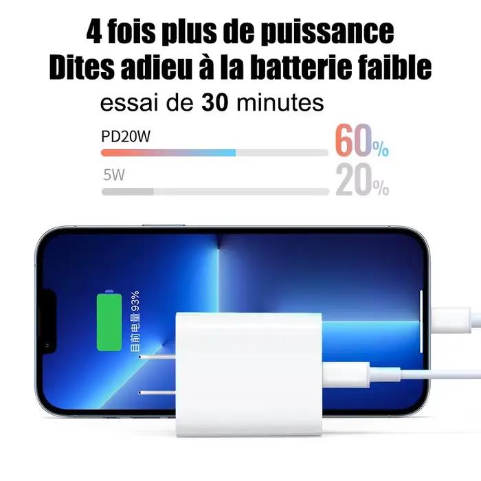 PD 20W Chargeur Rapide Pour iPhone 16 14 13 12 11 15 Pro Max Plus Mini X XR XS iPad USB Type C