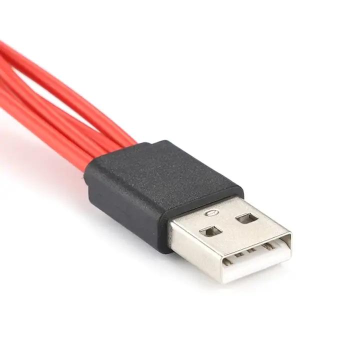 Câble de charge multiple 4 en 1, adaptateur micro USB