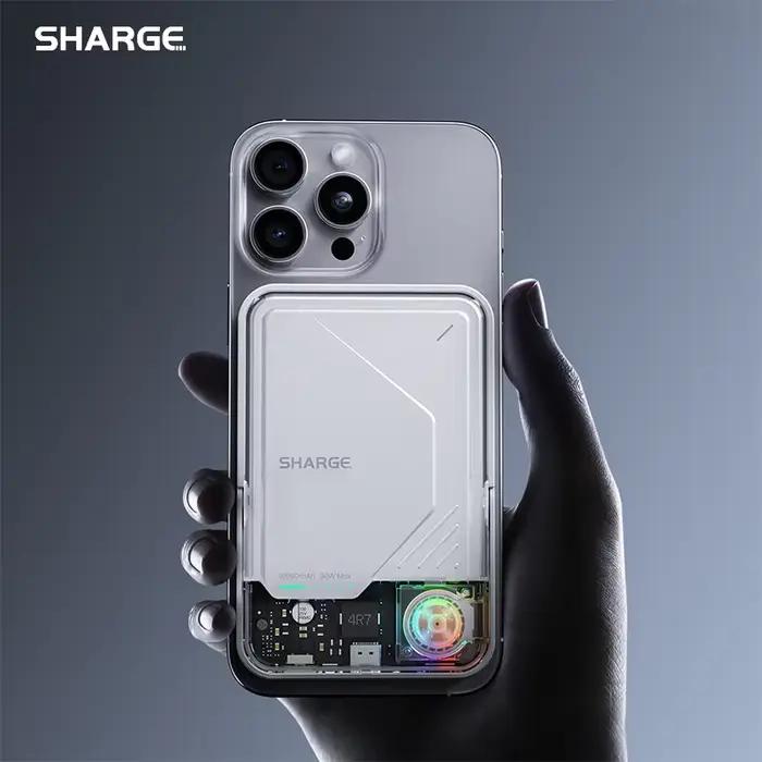 SHARGE ICEMAG 2 MagSafe Power Bank 15W Qi2 chargeur Portable avec refroidissement actif batterie 10000mAh pour iPhone 16/15 Galaxy
