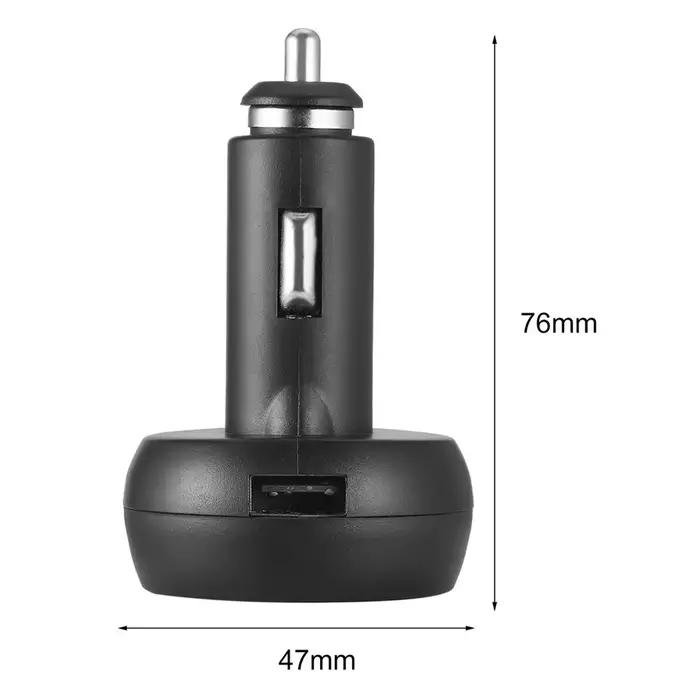 Chargeur de voiture 3 en 1 12/24V avec interrupteur voltmètre