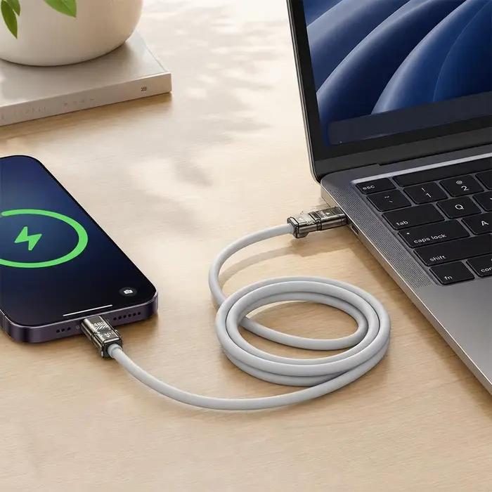 Câble USB C 4 en 1 240W Charge rapide et transfert de données Ports Lightning+USB pour téléphone Phone17 iPhone Samsung Huawei Xiaomi