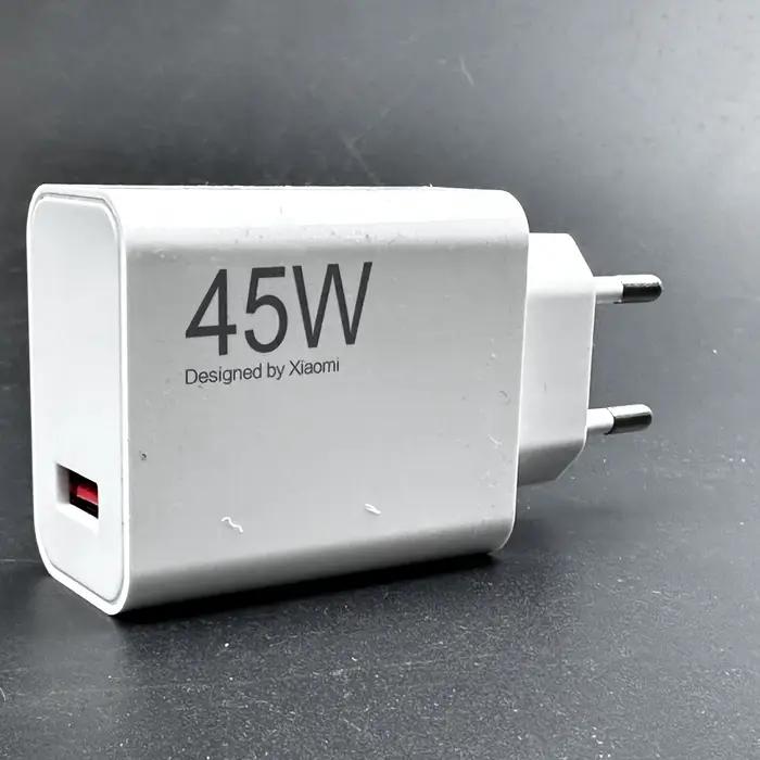 Chargeur Xiaomi 45 watts EU avec câble 6A pour Redmi Note 15 14 13 Pro Mi
