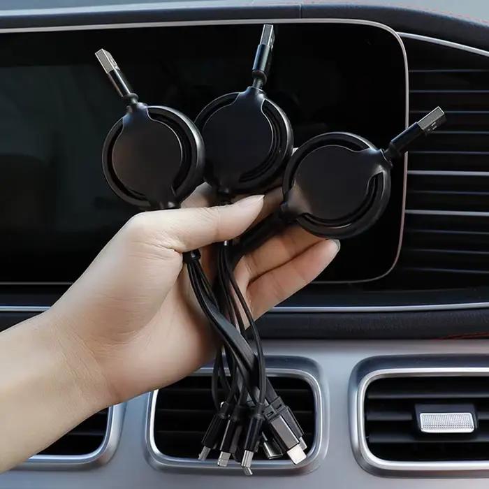 Câble de charge et de données 3-en-1 pour voiture