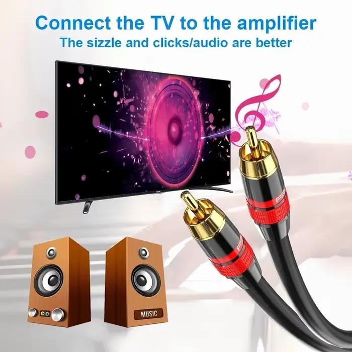 Câble Coaxial Audio numérique RAC SPDIF RCA vers RCA