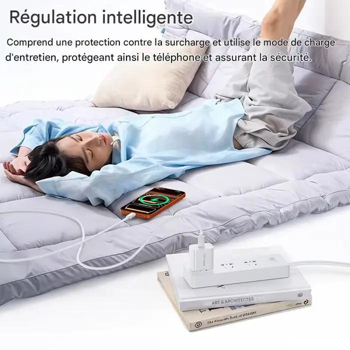 HAPPOIRO Câble de Charge Rapide PD 30W Type C pour for iPhone 17 16 15 Pro Max