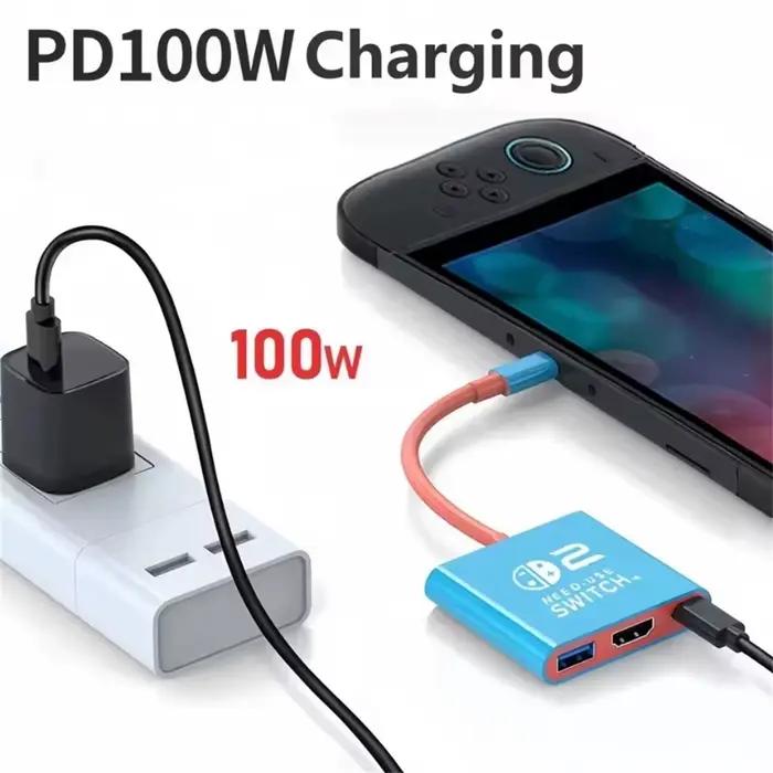 Station d'accueil Switch 2 avec port HDMI 2.0 4K pour Nintendo Switch 2 et Switch OLED expérience de jeu améliorée occasions spéciales cadeau pour gamer