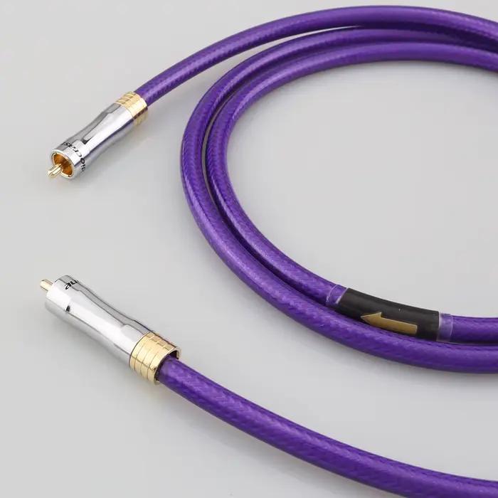 Câble Audio Coaxial numérique plaqué argent