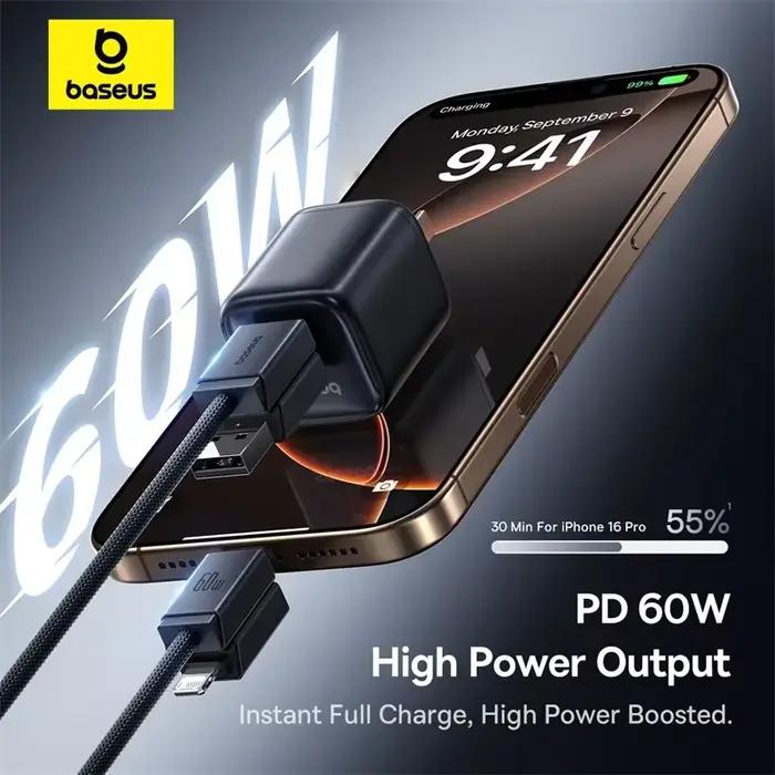 Câble USB 4 en 1 Baseus pour iPhone 15 16 Promax