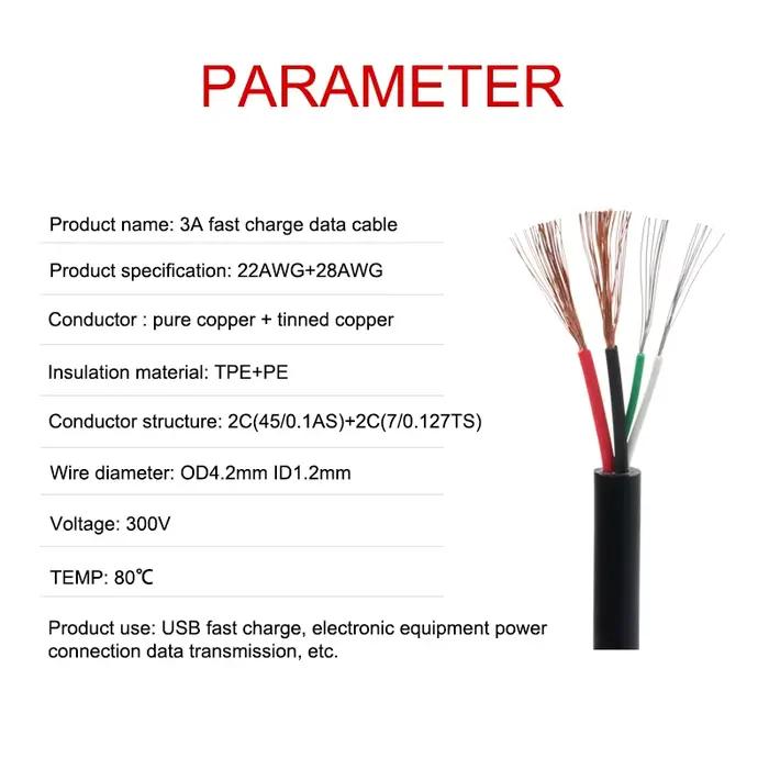 Câble d'alimentation flexible pour téléphone portable