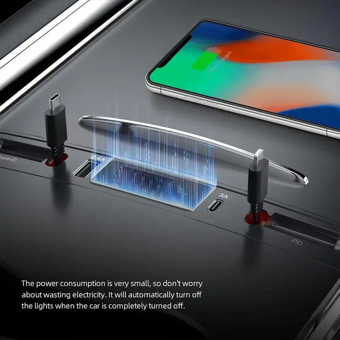 Airies chargeur de voiture USB C 4 ports pour iPhone et iPad