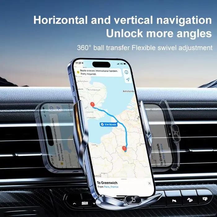 Support de téléphone sans fil pour voiture 15W