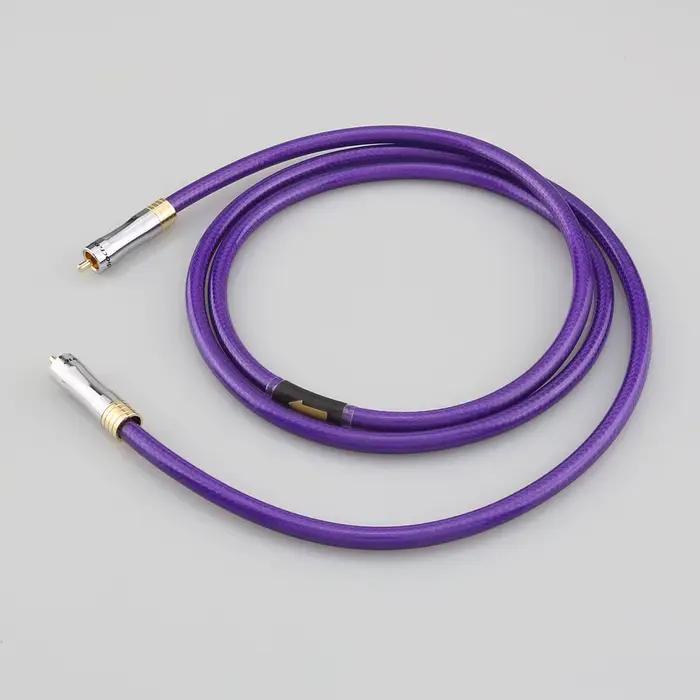 Câble Audio Coaxial numérique plaqué argent