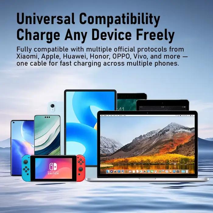 Lemorele 100W câble USB C avec affichage numérique fil en Silicone souple charge rapide pour iPhone 15/14/13 Huawei 480Mbps transfert de données