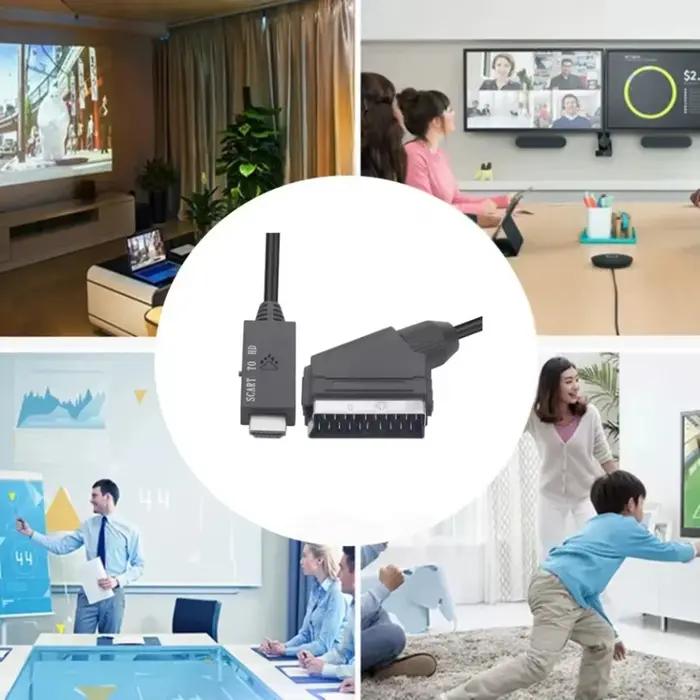 Câble convertisseur SCART vers HDMI pour HDTV/DVD adaptateur audio-vidéo haute qualité occasions spéciales