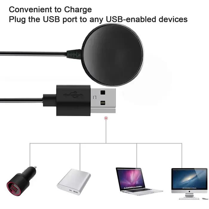 Chargeur de Montre Samsung Galaxy Watch 5 Pro 5/4/3 Active 2/1 Gear Sport S3 Portable Élégant Ignifugé Station de Recharge