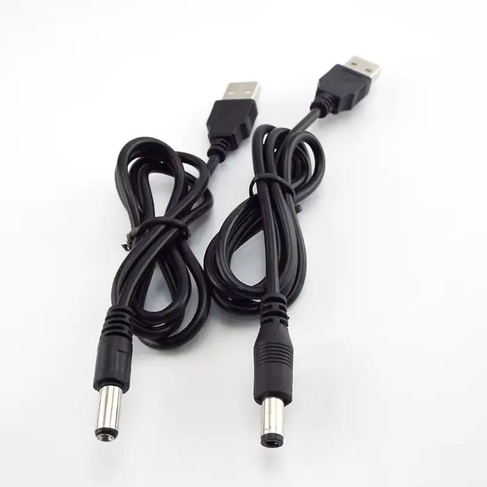 Cordon d'alimentation USB A mâle vers DC