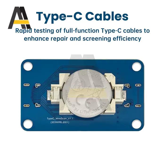 Carte d'inspection de câble de charge rapide à double tête type-c