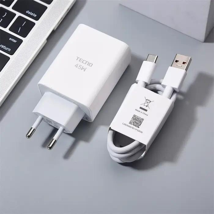 TECNO – chargeur 45W, adaptateur d'alimentation de charge Super rapide