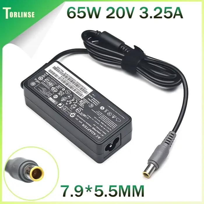 Adaptateur secteur 20V 3.25A 65W pour Lenovo Thinkpad T400 T420 T430s T510 T520 X120e X130e X220 X230 E520 E535 SL510 recharge rapide et sûre en argent blanc orange rouge