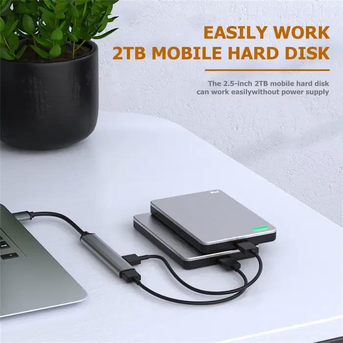 Hub USB Type C 3.0 4 Ports Multi USB Adaptateur Répartiteur pour HUAWEI Xiaomi Lenovo Macbook PC Accessoires Informatiques Occasions Spéciales
