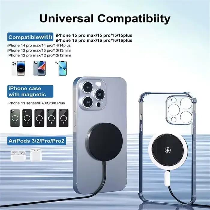 Support de Charge Magnétique Sans Fil pour iPhone MagSafe 17-12