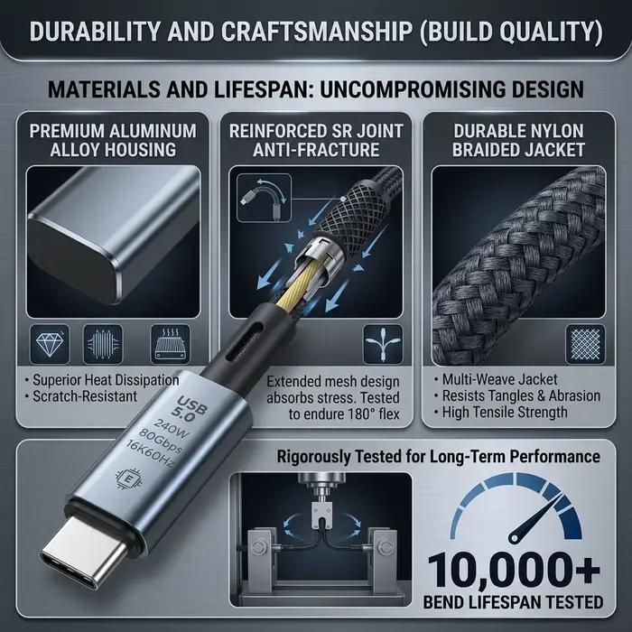 Câble USB 5.0 Type-C vers Type-C