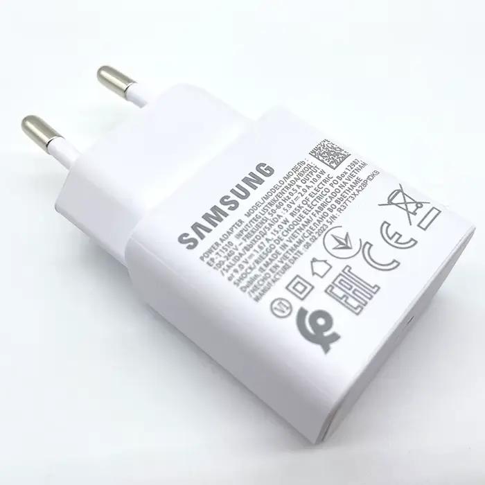 Samsung Galaxy A12 A13 A14 A23 F42 M14 chargeur rapide 15W USB C PD adaptateur secteur mural