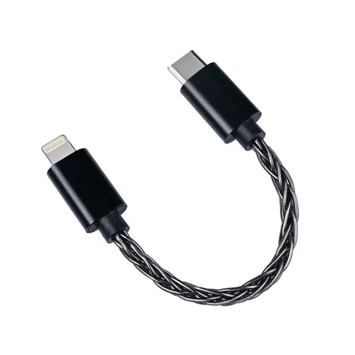 Câble de données FiiO LT-LT2 LT-LT3 LT-LT4 LT vers type-c pour appareils iOS avec USB-C DAC/AMP 10 cm 20 cm 50 cm augmentation qualité sonore musique MP3 MP4 connectivité mobile