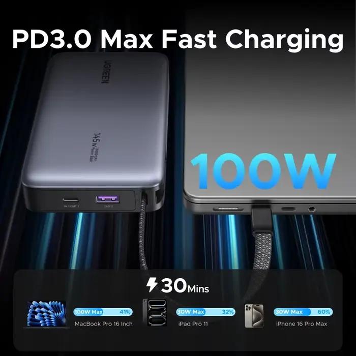 UGREEN 145W / 165W Power Bank 20000mAh / 25000mAh Charge Rapide PD PPS