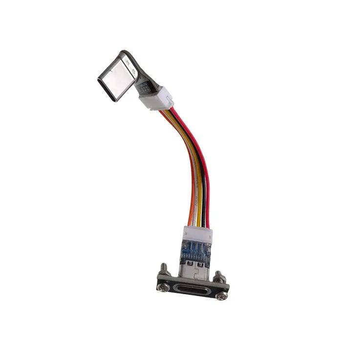 Câble type-C mâle à femelle et mâle à mâle de 28AWG argenté avec certification CE pour connectivité rapide et sûre pour bureau et maison