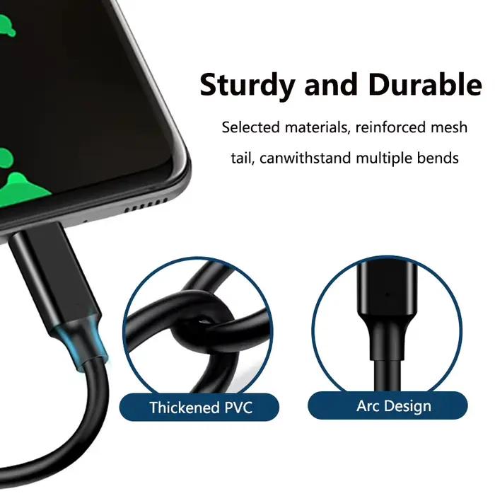 Câble USB-C 3.1 Type-C 10 Gbit/s 60W/3A pour téléphone mobile occasions quotidiennes spéciales